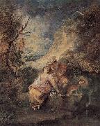 Der Jager des Nestes Jean-Antoine Watteau